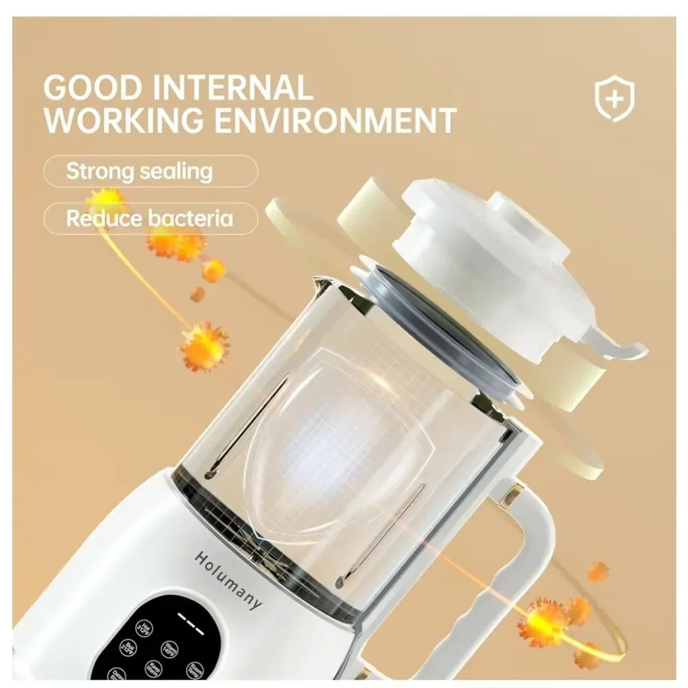 Holumany Nut Milk Maker 35oz Soy Almond Oat Milk Machine Self Clean
